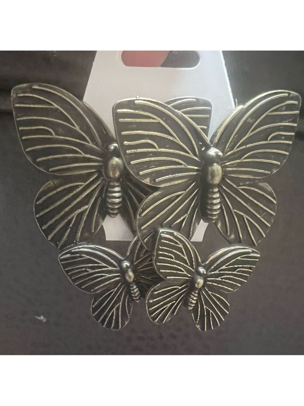 FASHION JEWELRY Women’s post back copper colored butterfly earrings